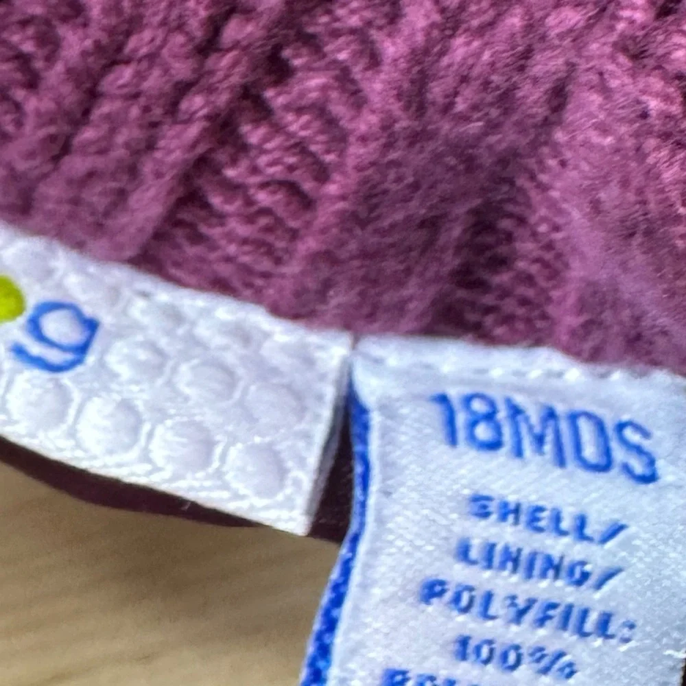 Green Dog Purple  Jacket with Sweater Sleeves. Great condition. Size 18 months
